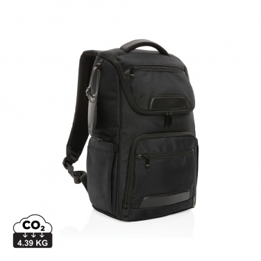 Logo trade promotional item photo of: Swiss Peak AWARE™ RPET Voyager 15.6" laptop backpack