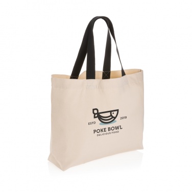 Logo trade corporate gifts image of: Impact Aware™ 240 gsm rcanvas large tote undyed