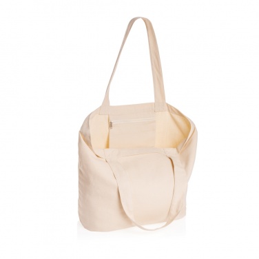 Logotrade corporate gift picture of: Impact Aware™ 240 gsm rcanvas shopper w/pocket undyed