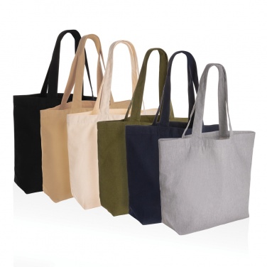 Logotrade business gift image of: Impact Aware™ 240 gsm rcanvas shopper w/pocket undyed