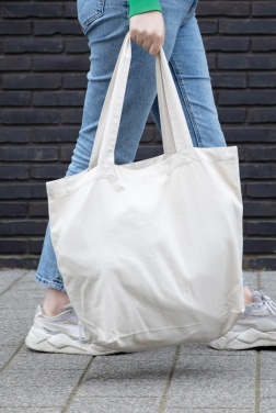 Logo trade promotional item photo of: Impact Aware™ 240 gsm rcanvas shopper w/pocket undyed