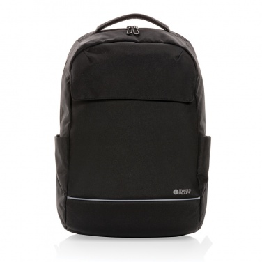 Logo trade promotional merchandise image of: Swiss Peak Brooke AWARE™ RPET daily 15.6" laptop backpack