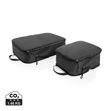 Logo trade promotional giveaway photo of: Swiss Peak Ridge AWARE™ RPET compression travel cubes 2pc