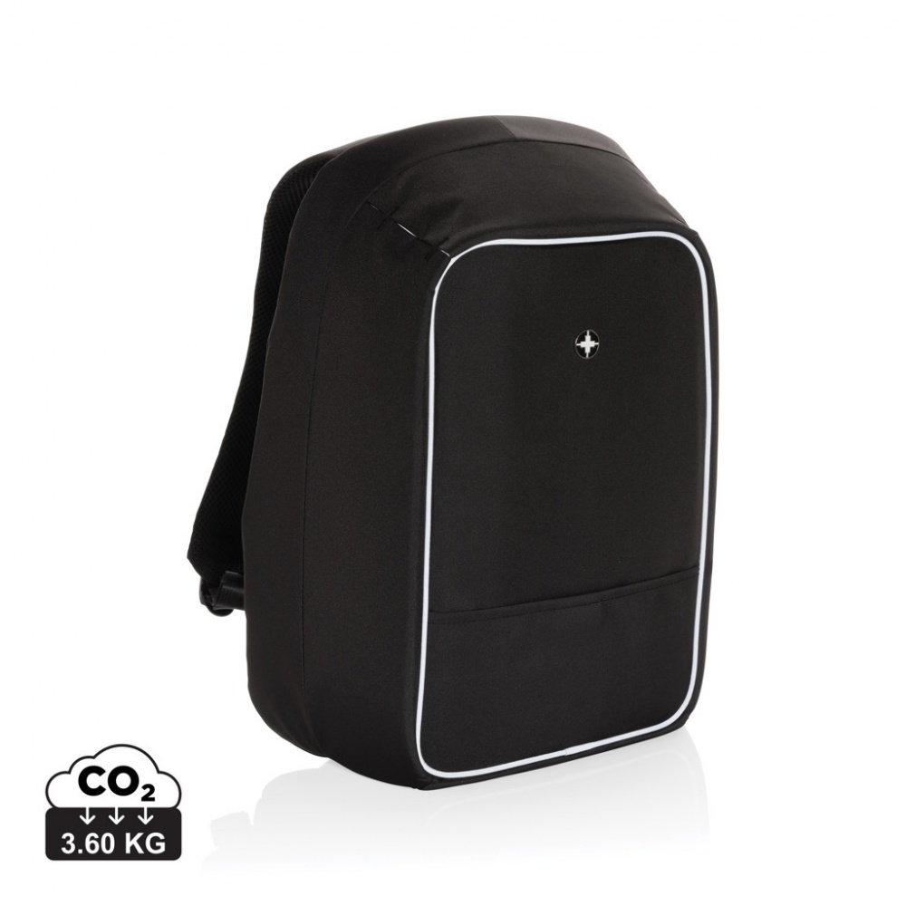 Logo trade promotional gifts image of: Swiss Peak AWARE™ anti-theft 15.6" laptop backpack