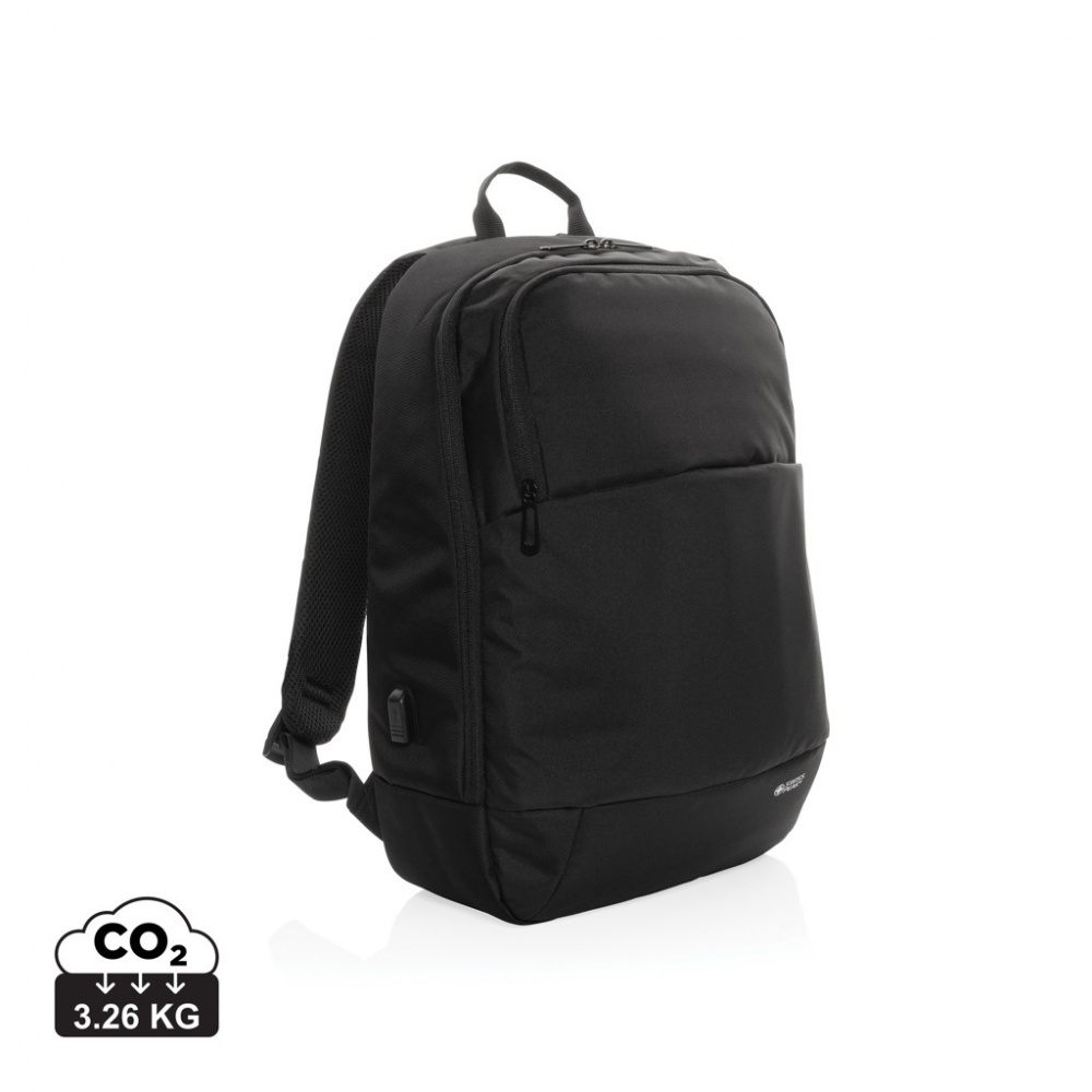 Logo trade advertising product photo of: Swiss Peak AWARE™ modern 15.6" laptop backpack