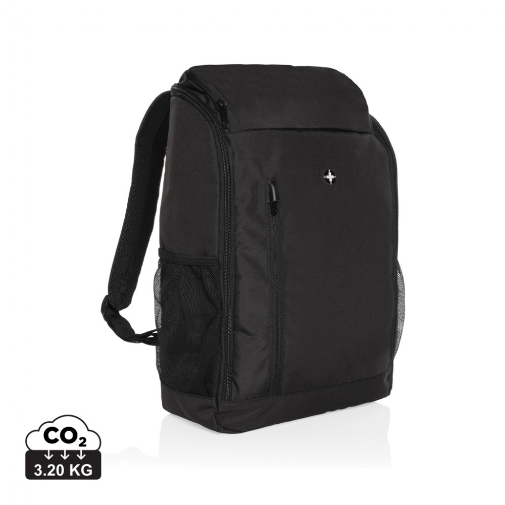 Logo trade promotional gifts picture of: Swiss Peak AWARE™ easy access 15.6'' laptop backpack