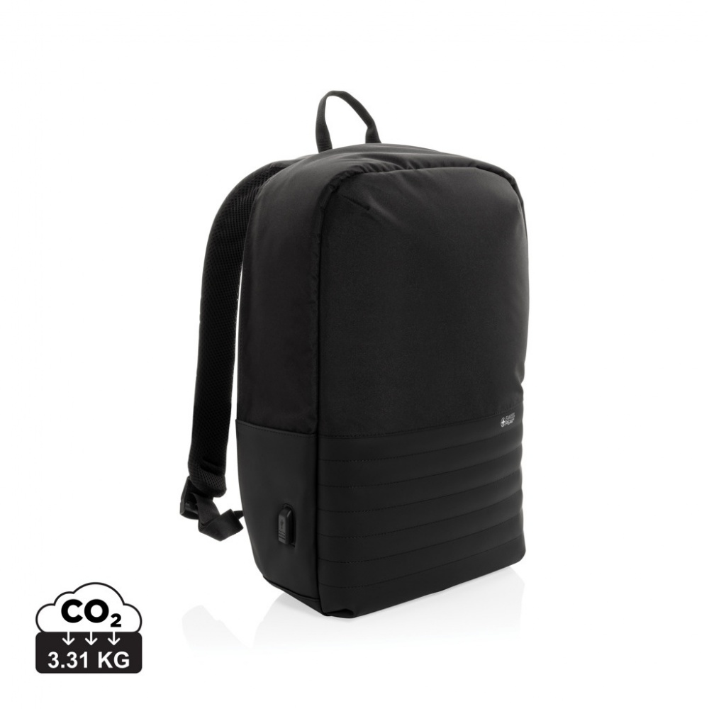 Logotrade promotional giveaway picture of: Swiss Peak AWARE™ RFID anti-theft 15.6'' laptop backpack