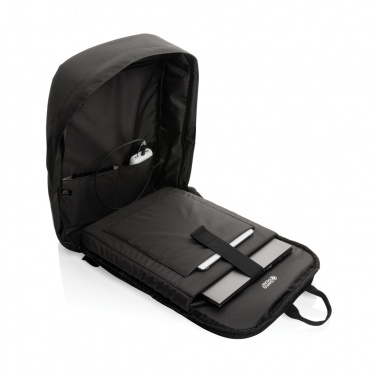 Logo trade promotional merchandise picture of: Swiss Peak AWARE™ RFID anti-theft 15.6'' laptop backpack