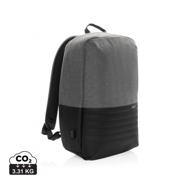 Logo trade promotional item photo of: Swiss Peak AWARE™ RFID anti-theft 15.6'' laptop backpack