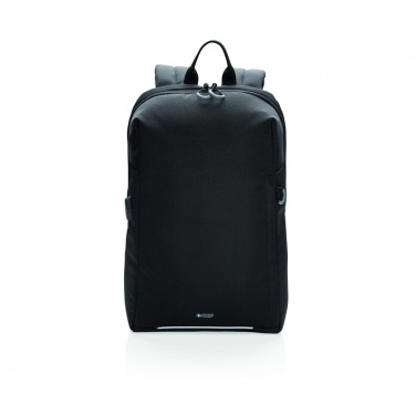 Logotrade promotional merchandise image of: Swiss Peak AWARE™ RFID and USB A laptop backpack