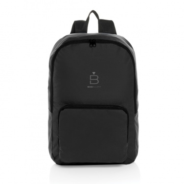 Logo trade business gift photo of: Dillon AWARE™ RPET foldable classic backpack