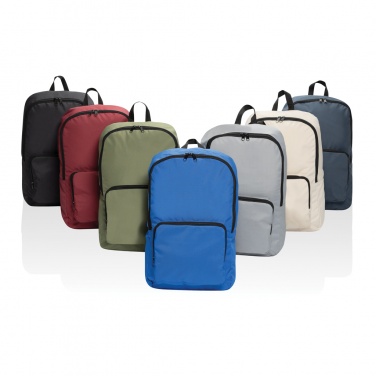 Logo trade promotional item photo of: Dillon AWARE™ RPET foldable classic backpack