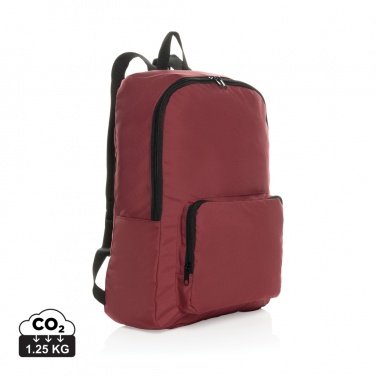 Logotrade promotional merchandise picture of: Dillon AWARE™ RPET foldable classic backpack