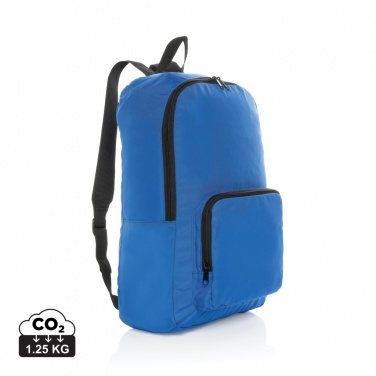 Logo trade promotional merchandise image of: Dillon AWARE™ RPET foldable classic backpack