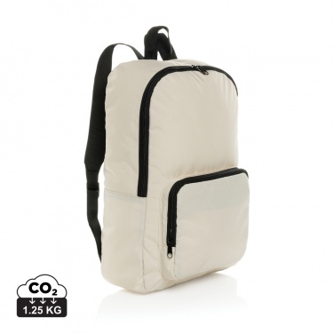 Logo trade promotional giveaway photo of: Dillon AWARE™ RPET foldable classic backpack