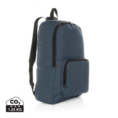 Logo trade promotional giveaways picture of: Dillon AWARE™ RPET foldable classic backpack