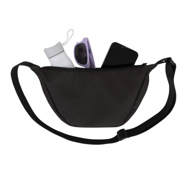 Logo trade promotional gifts picture of: Crescent AWARE™ RPET half moon sling bag