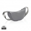 Crescent AWARE™ RPET half moon sling bag, silver grey