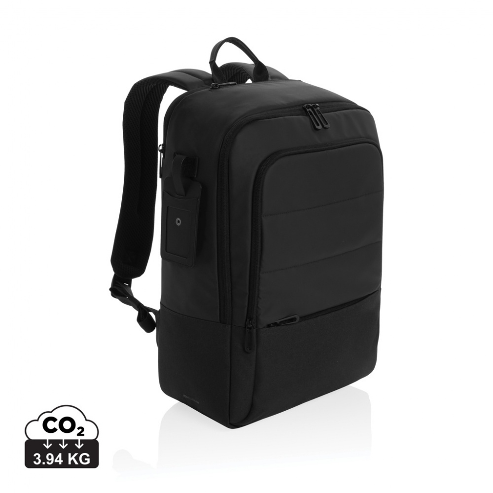 Logo trade promotional product photo of: Armond AWARE™ RPET 15.6 inch deluxe laptop backpack