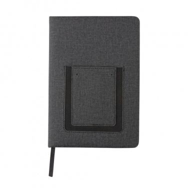 Logotrade promotional merchandise photo of: Deluxe A5 Notebook with phone pocket