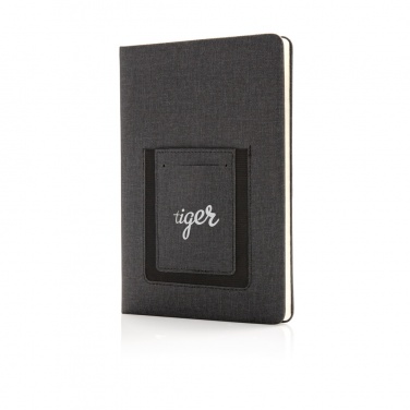 Logotrade business gift image of: Deluxe A5 Notebook with phone pocket