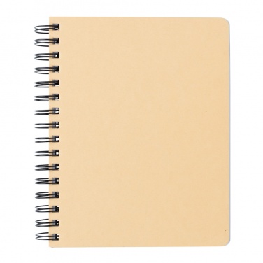 Logotrade promotional product image of: A5 Kraft spiral notebook with sticky notes