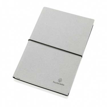 Logo trade promotional merchandise image of: A5 recycled leather notebook