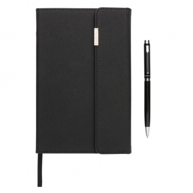 Logotrade business gift image of: Swiss Peak deluxe A5 notebook and pen set