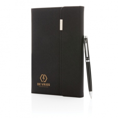 Logotrade advertising product image of: Swiss Peak deluxe A5 notebook and pen set