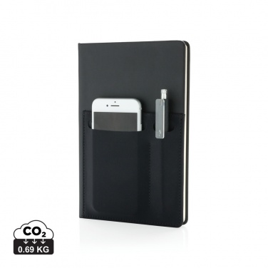 Logotrade promotional merchandise image of: A5 Deluxe notebook with smart pockets