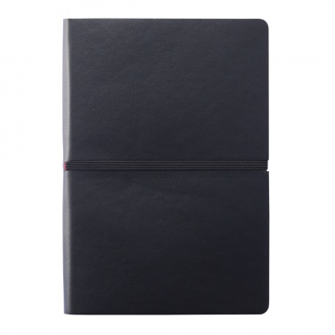 Logo trade promotional gifts image of: Deluxe softcover A5 notebook