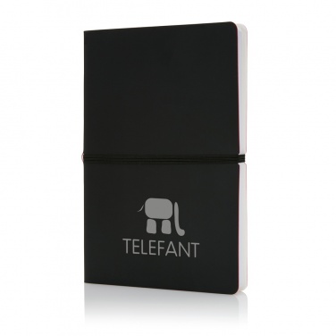 Logo trade advertising products image of: Deluxe softcover A5 notebook