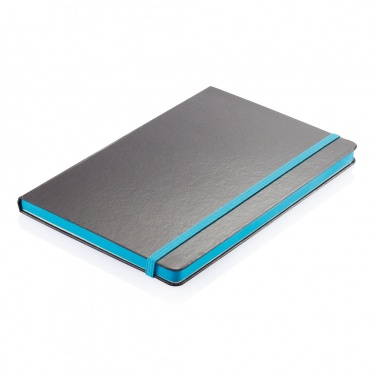 Logotrade promotional item picture of: Deluxe hardcover A5 notebook with coloured side