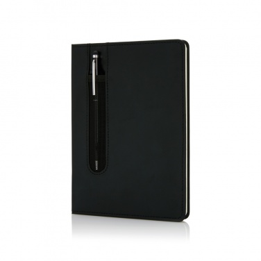 Logotrade advertising products photo of: Standard hardcover PU A5 notebook with stylus pen