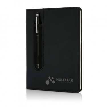 Logotrade promotional merchandise image of: Standard hardcover PU A5 notebook with stylus pen