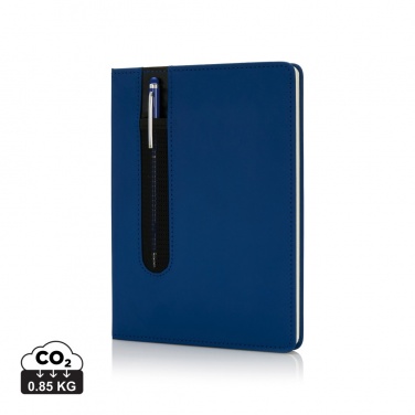 Logo trade promotional product photo of: Standard hardcover PU A5 notebook with stylus pen