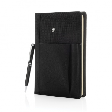 Logo trade advertising products picture of: Refillable notebook and pen set