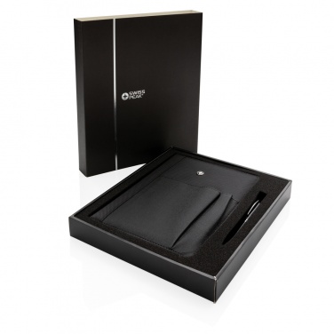 Logo trade promotional gifts picture of: Refillable notebook and pen set