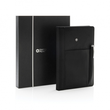 Logotrade promotional merchandise photo of: Refillable notebook and pen set