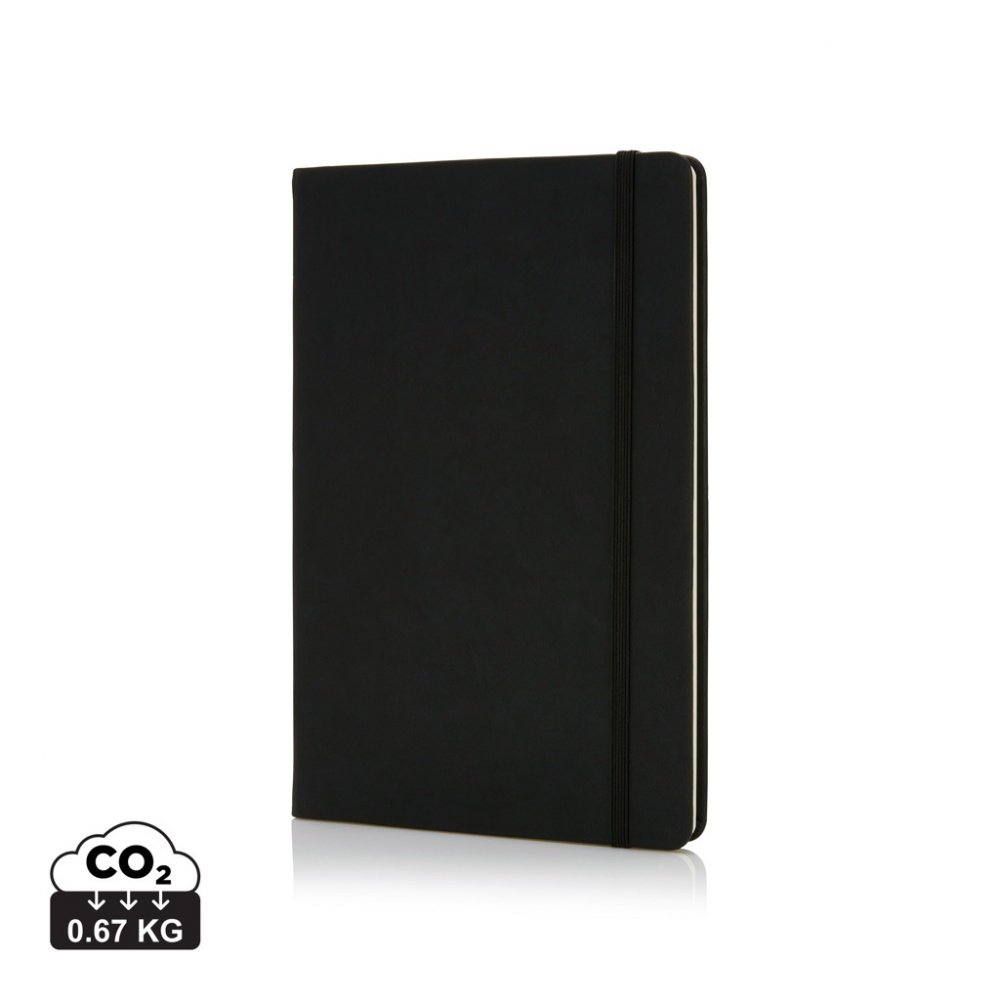 Logotrade business gift image of: Deluxe hardcover PU A5 notebook