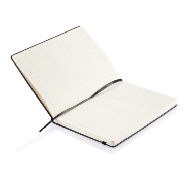 Logo trade promotional giveaways image of: Deluxe hardcover PU A5 notebook