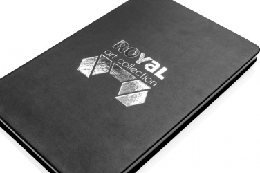 Logo trade promotional giveaway photo of: Deluxe hardcover PU A5 notebook