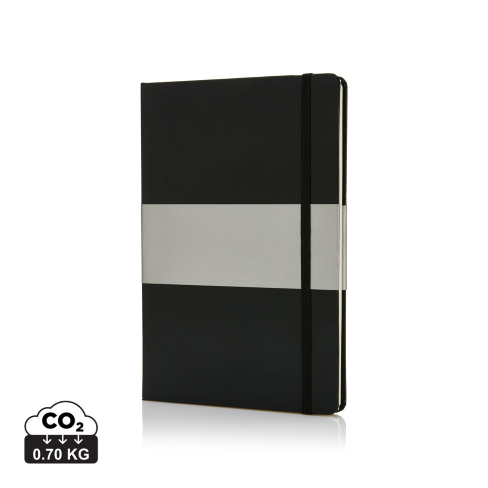 Logo trade corporate gifts picture of: Deluxe hardcover A5 notebook