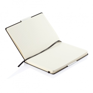 Logo trade corporate gifts image of: Deluxe hardcover A5 notebook