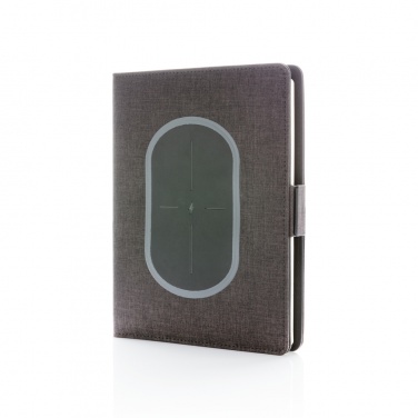 Logo trade corporate gifts image of: Air 5W wireless charging notebook cover A5