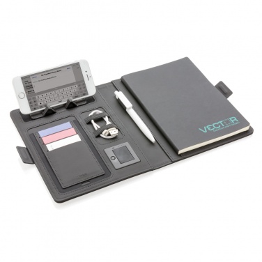 Logo trade corporate gift photo of: Air 5W wireless charging notebook cover A5