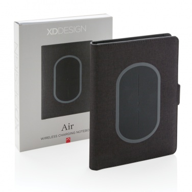 Logotrade business gift image of: Air 5W wireless charging notebook cover A5