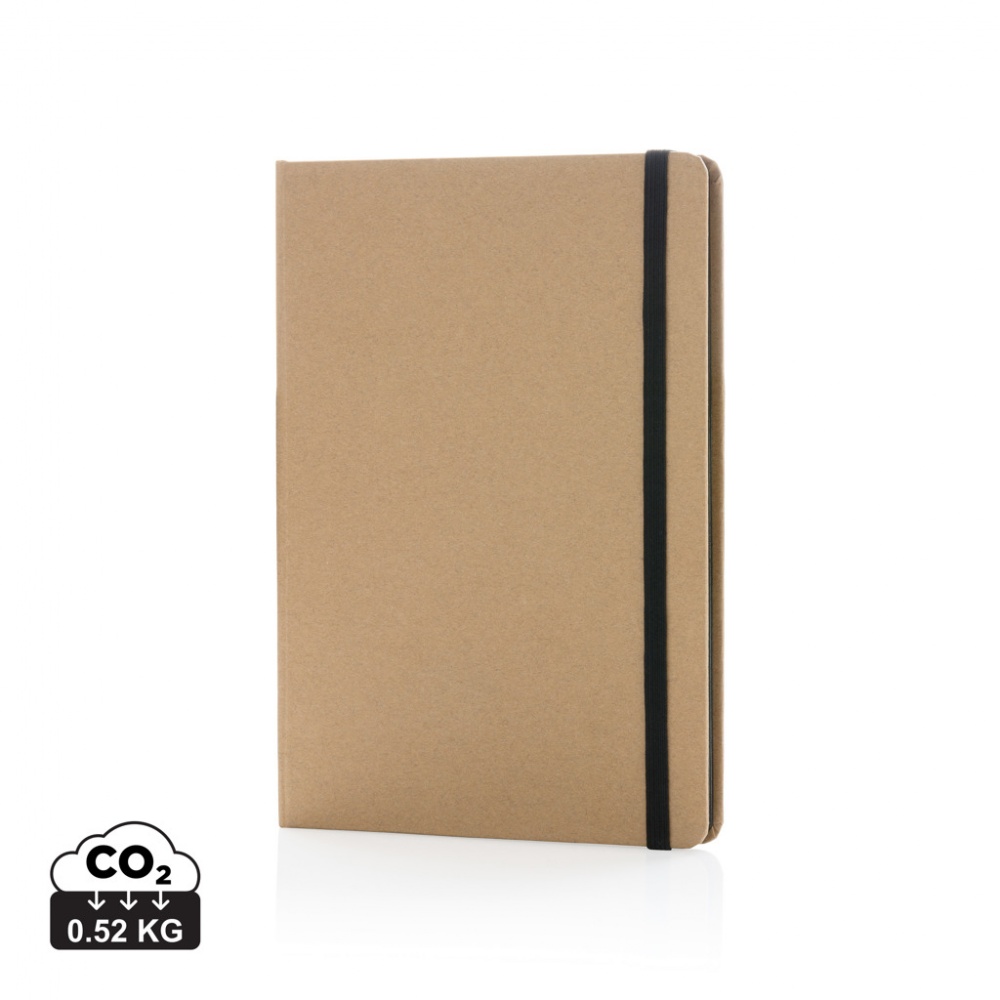 Logo trade promotional giveaways image of: A5 kraft notebook