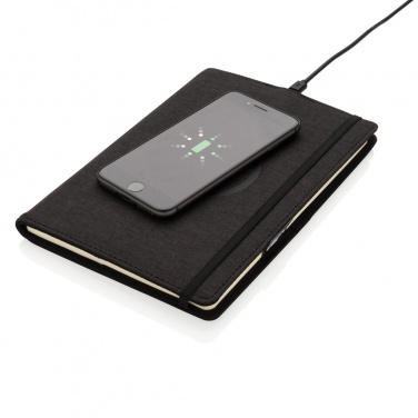 Logotrade promotional product picture of: Air 5W wireless charging refillable journal cover A5