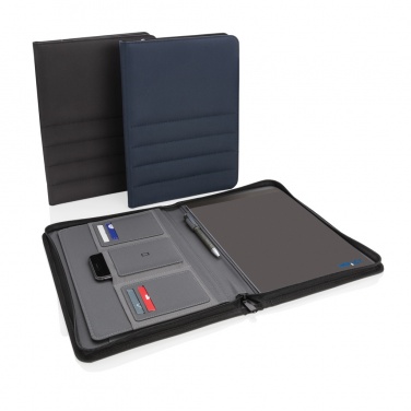 Logo trade promotional product photo of: Impact AWARE™ RPET A4 portfolio with zipper